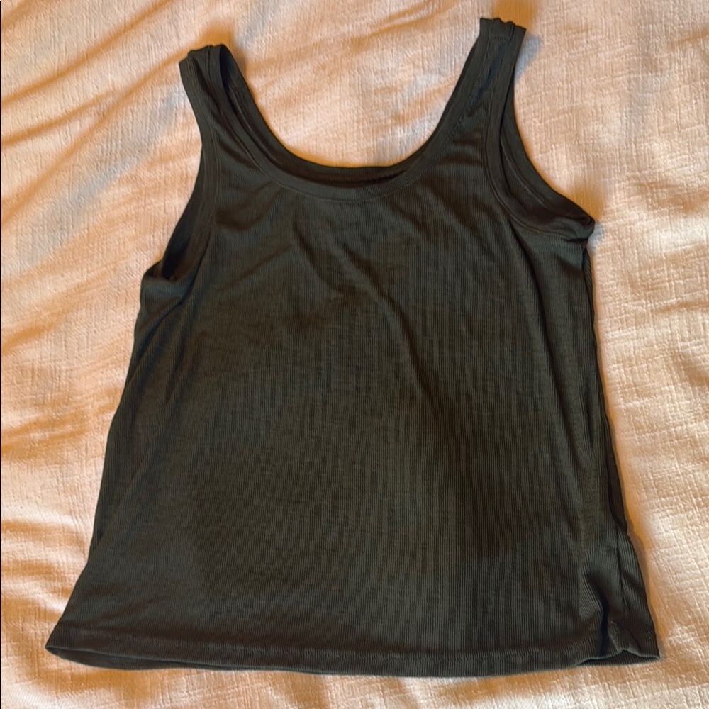 Madewell Green Relaxed Tank Top